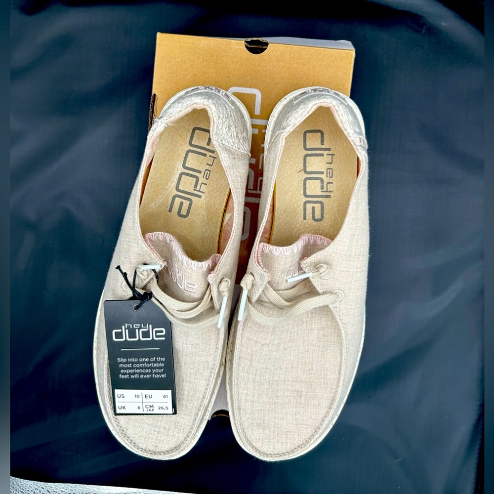 Hey Dude shoes, Women’s Wendy Dusty Inca Size 10. NEW with tags.
